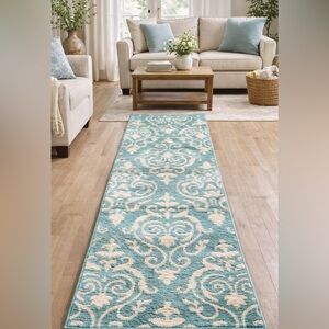 Mainstays Polyester Damask Tufted Runner 21” x 60”